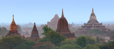 Tempelebene von Bagan Myanmar