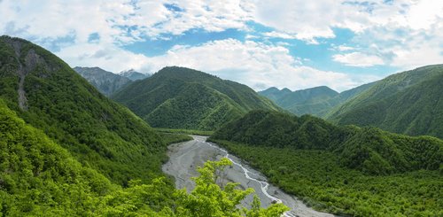 Landschaft Panorama Aserbaidschan