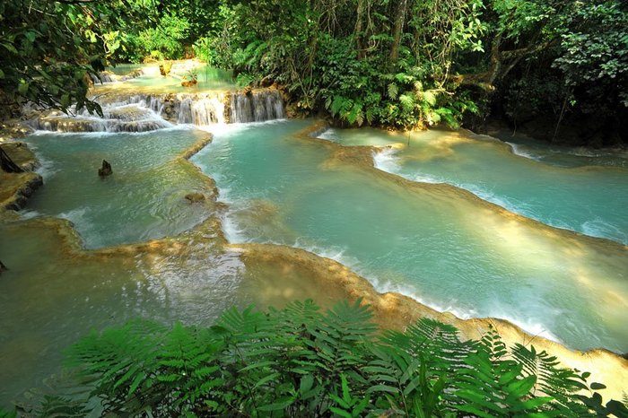 Kuang Xi Wasserfälle Laos Luang Prabang