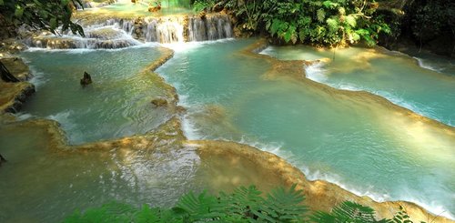 Kuang Xi Wasserfälle Laos Luang Prabang