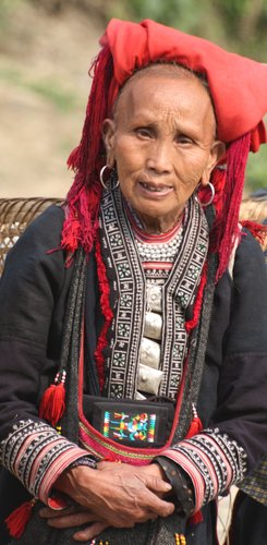 Sapa Lao Cai - Red Dao Frau in Vietnam Indochina
