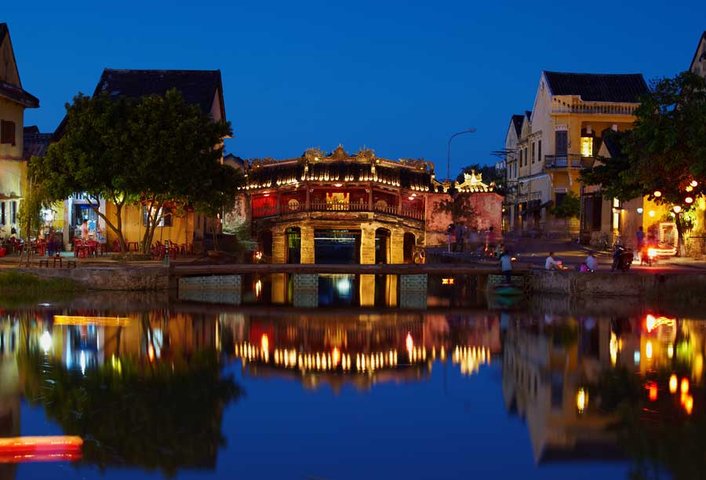 Japanische Brücke Hoi An Vietnam Indochina Asien