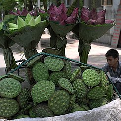 Straßenverkäufer in der Altstadt von Hanoi