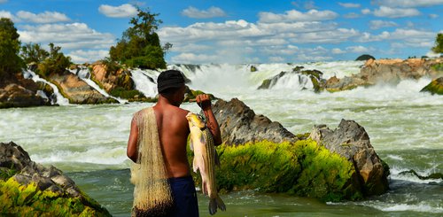 Eindrucksvolles Suedlaos - Khone Phapheng Wasserfall 