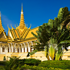 Koenigspalast Phnom Penh - beeindruckende Architektur in der Hauptstadt von Kambodscha