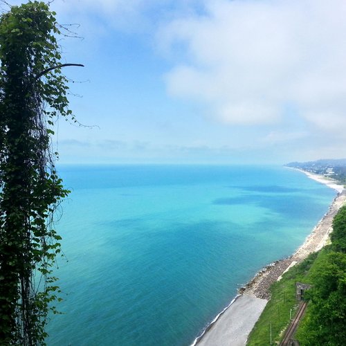 Blick auf das Schwarze Meer in Batumi