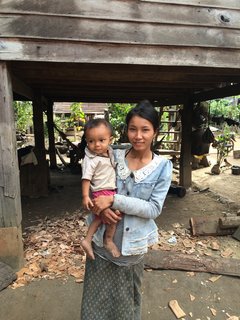 Dorfbewohner am Bolavenplateau, Laos