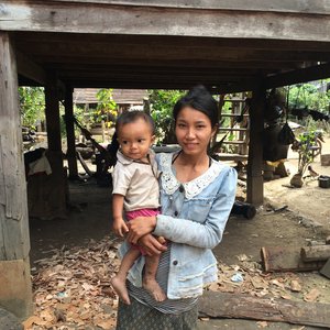 Dorfbewohner am Bolavenplateau, Laos