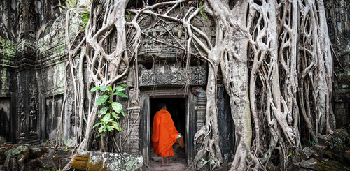 Moench Angkor Wat Kambodscha