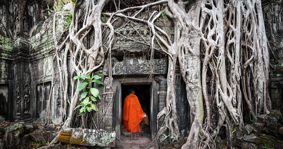 Moench Angkor Wat Kambodscha Moench Angkor Wat Kambodscha