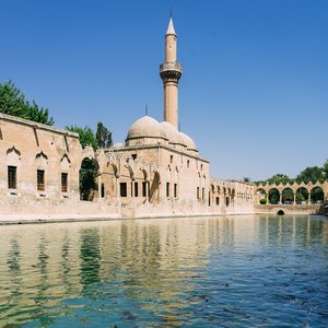 Abrahamsteich mit Moschee Sanliurfa Abrahamsteich mit Moschee Sanliurfa