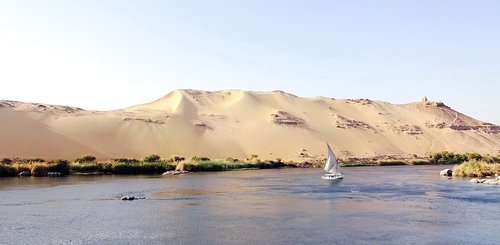 Feluke bei Assuan Ägypten