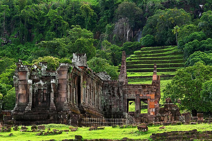 Wat Phou UNESCO Welterbe im Süden von Laos bei Champasak