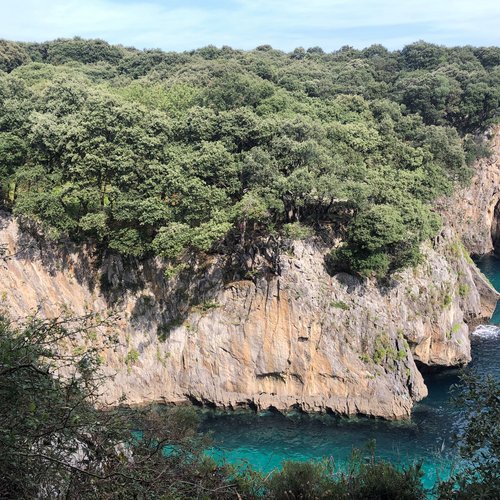 Ausblick bei El Pindal Nordspanien Asturien