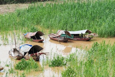  Boote Roter Fluss Hanoi Vietnam