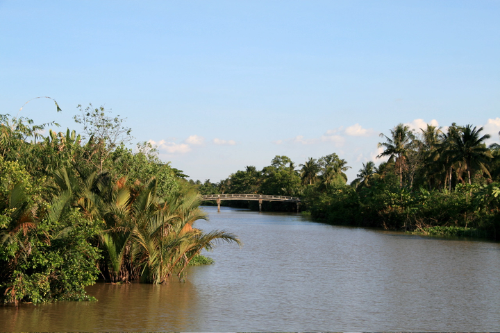 Kanal im Mekongdelta