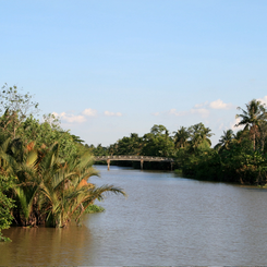 Kanal im Mekongdelta