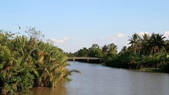 Kanal im Mekongdelta