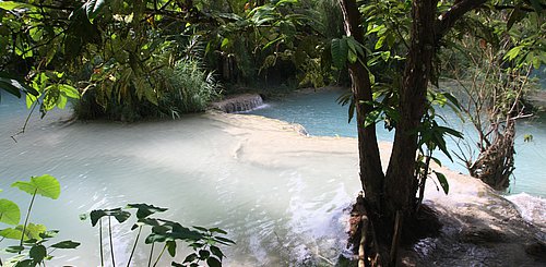 Kuang Sie Wasserfälle Luang Prabang Laos Indochina