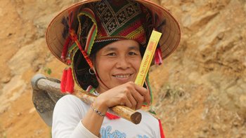 Frau in Hoa Binh Provinz Dien Bien