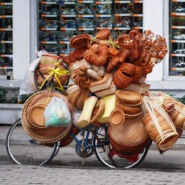 Fahrräder sind allgegenwärtiges Transportmittel in Hanoi