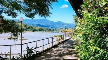 Bokeo Laos Mekongfluss in Ban Houay Xay