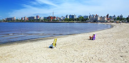 Strand in Montevideo Hauptstadt von Uruguay