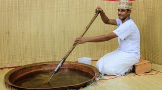 Herstellung von Halva im Oman 