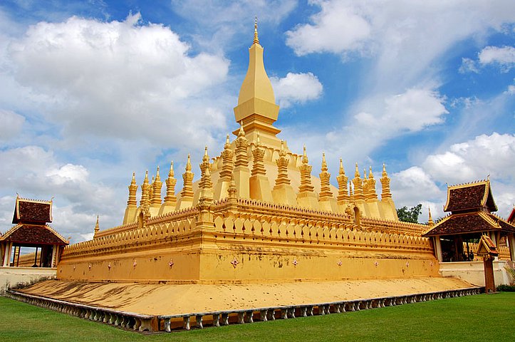 Wat That Luang Vientiane wichtigster buddhistischer Tempel von Laos